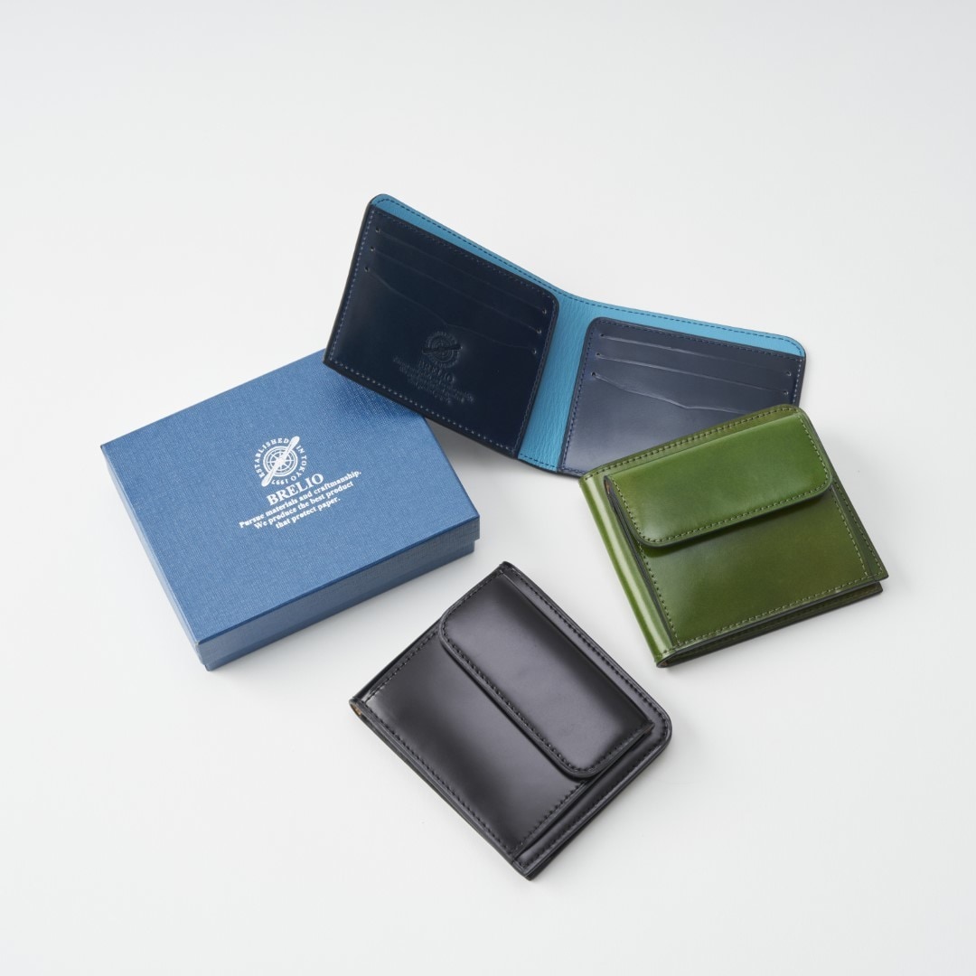 財布】ブレイリオアトランティックレーベル｜二つ折り財布 コードバン