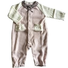 育児工房(Ikuji-Kobo)のオーガニックベビーカバーオール(リバティプリント使用)