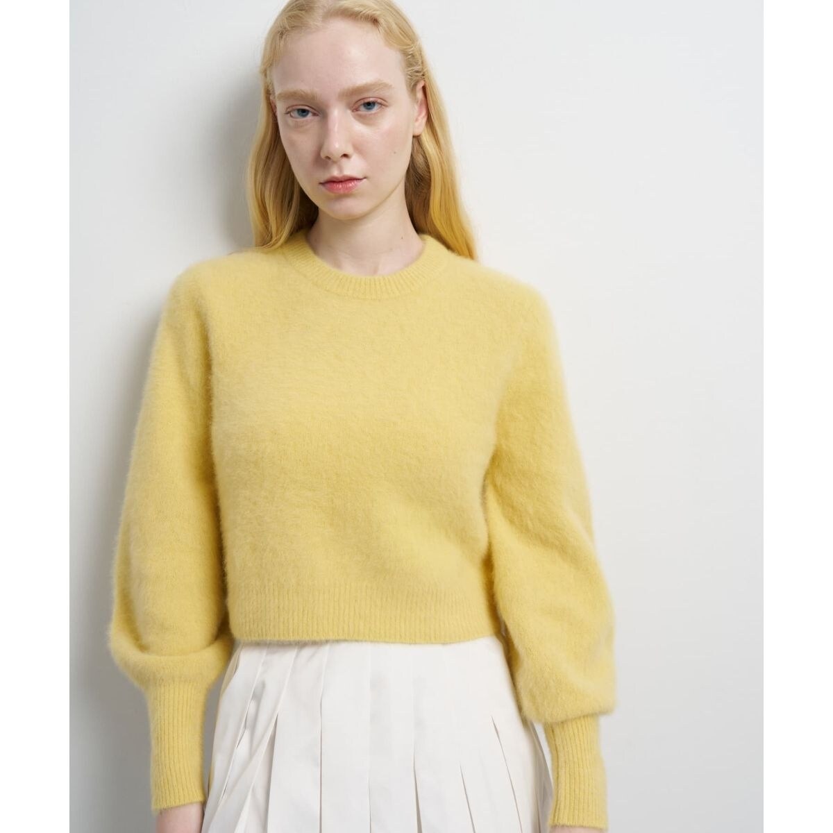 美品　ランバン　トップス　38 フォックスカシミヤパフスリーブニット | ランバン オン ブルー(LANVIN