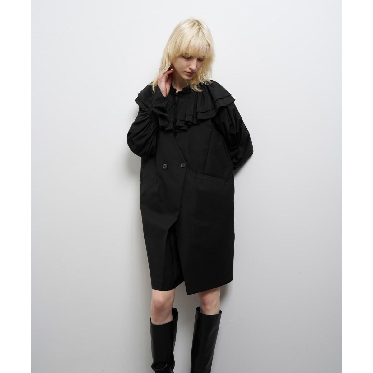 LANVIN en Bleu サロペット サイズ38 ライトブルー ショートサロペットパンツ | ランバン オン ブルー(LANVIN en Bleu