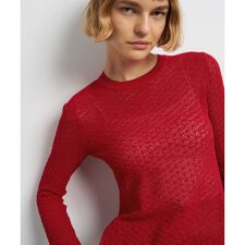 ランバン オン ブルー(LANVIN en Bleu)のシアーレースニット