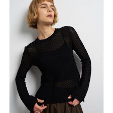 ランバン オン ブルー(LANVIN en Bleu)のシアーレースニット