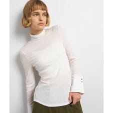 カシミヤシルクカフスコンビカットソー