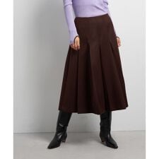 ランバン オン ブルー(LANVIN en Bleu)のカルゼステッチプリーツスカート