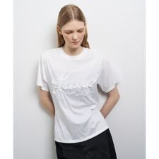 グログランテープロゴ刺繍Tシャツ