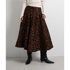 ランバン オン ブルー(LANVIN en Bleu)のジャガードスカート