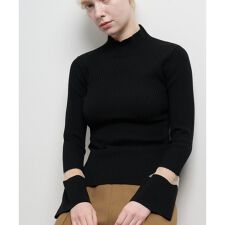 ランバン オン ブルー(LANVIN en Bleu)のシアーポイントカフスリブニット