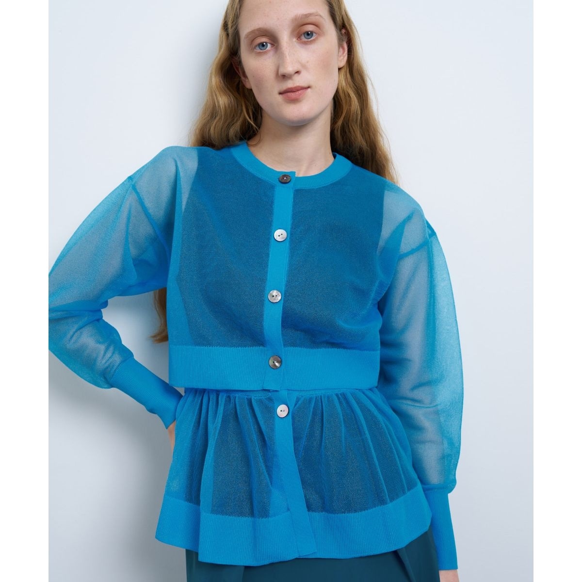 フリルヘムニットベスト | ランバン オン ブルー(LANVIN en Bleu