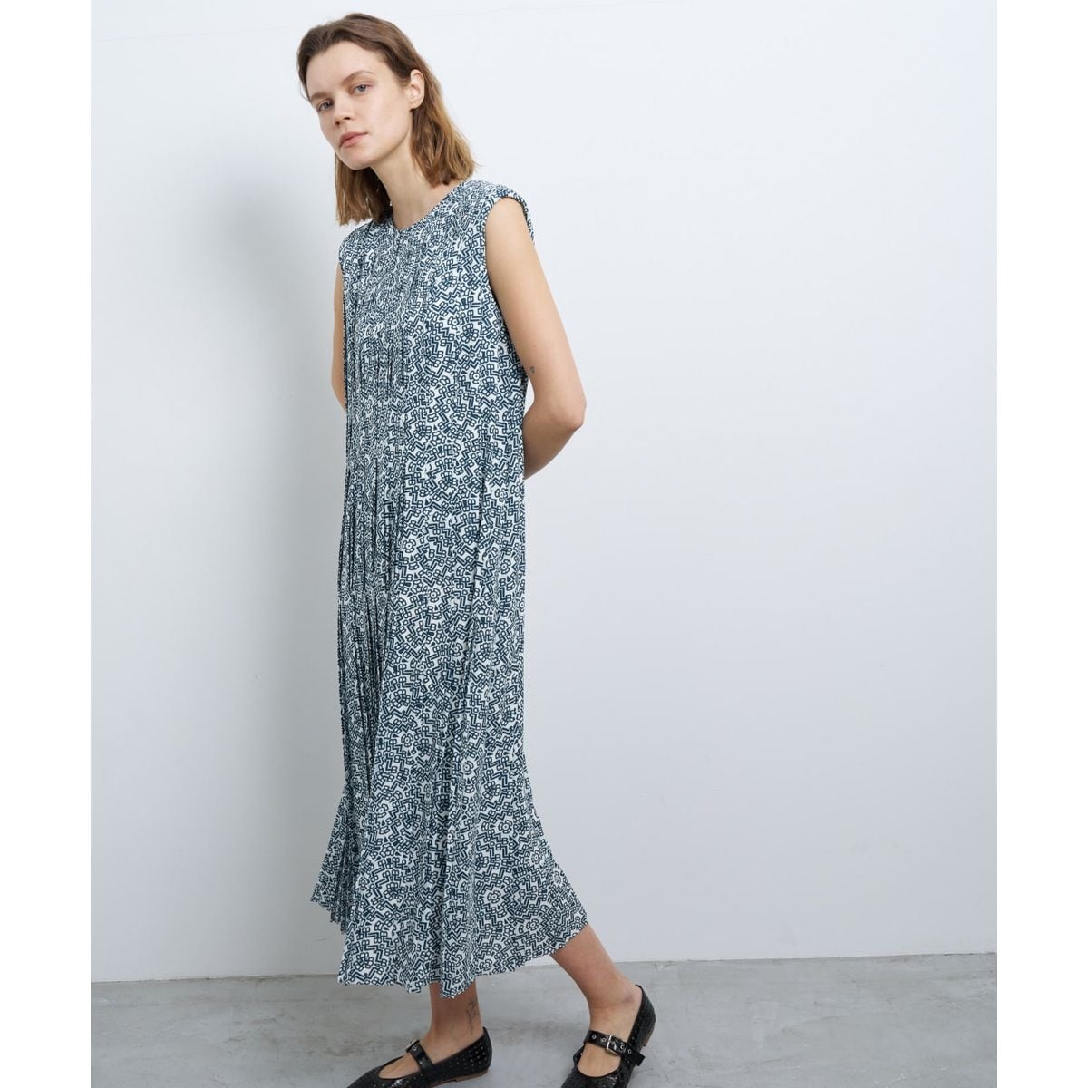 LANVIN ランバン ドレス ワンピース セール】 シアージャガードギャザーヘムワンピース （ドレス