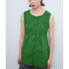 【セットアップ対応商品】コットンリップルベスト