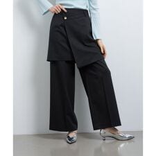 ランバン オン ブルー(LANVIN en Bleu)のストライプレイヤードパンツ