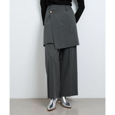 ランバン オン ブルー(LANVIN en Bleu)のストライプレイヤードパンツ