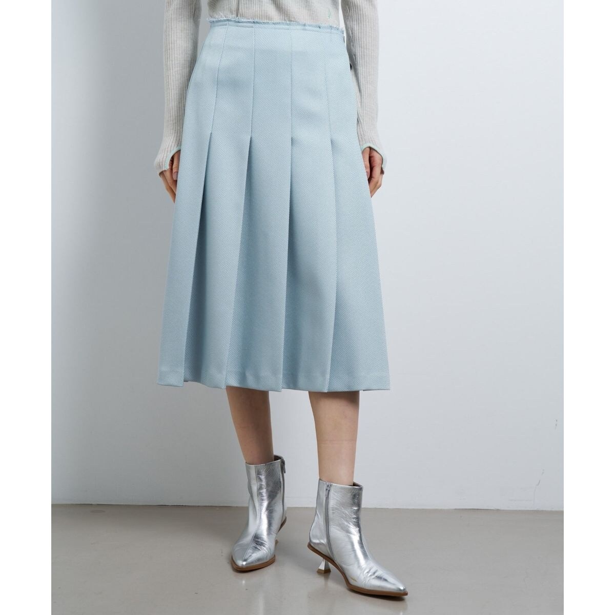 バルキーカルゼプリーツスカート | ランバン オン ブルー(LANVIN en