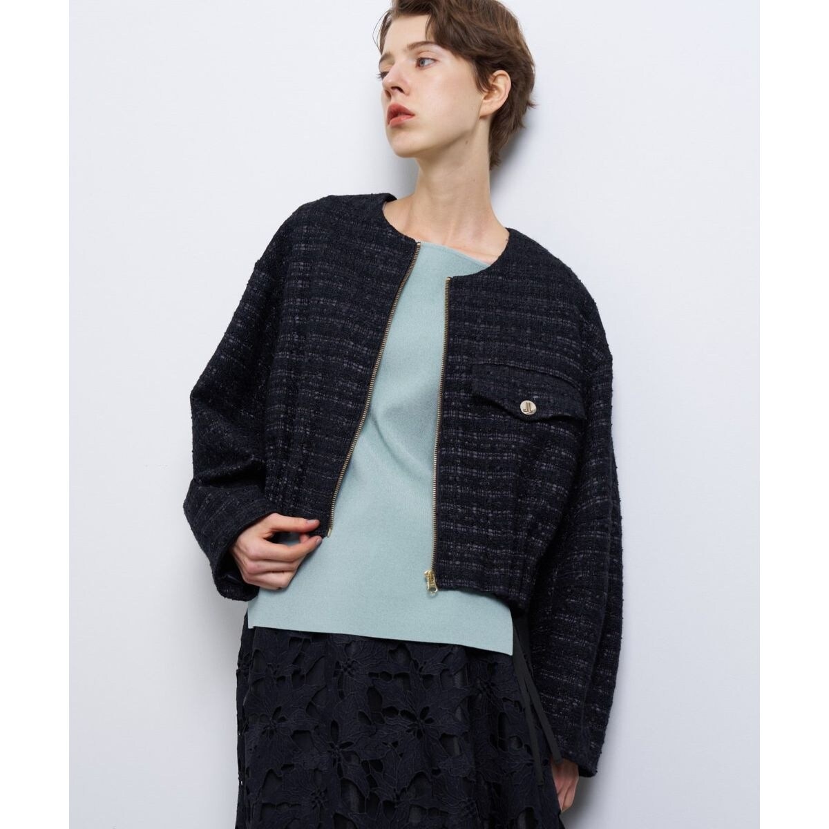 [�}���C]�c�C�[�h�m�[�J���[�u���]���W���P�b�g/�����o�� �I�� �u���[�iLANVIN en Bleu�j �l�C�r�[