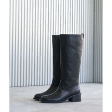 レザーロングブーツ