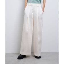 シルキーダブルクロスストレートワイドパンツ