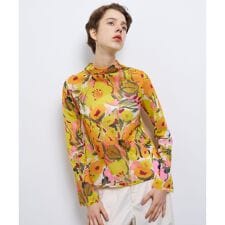 C'est le Printempsフレアスリーブカットソー