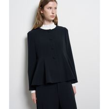 トリアセテートペプラムジャケット