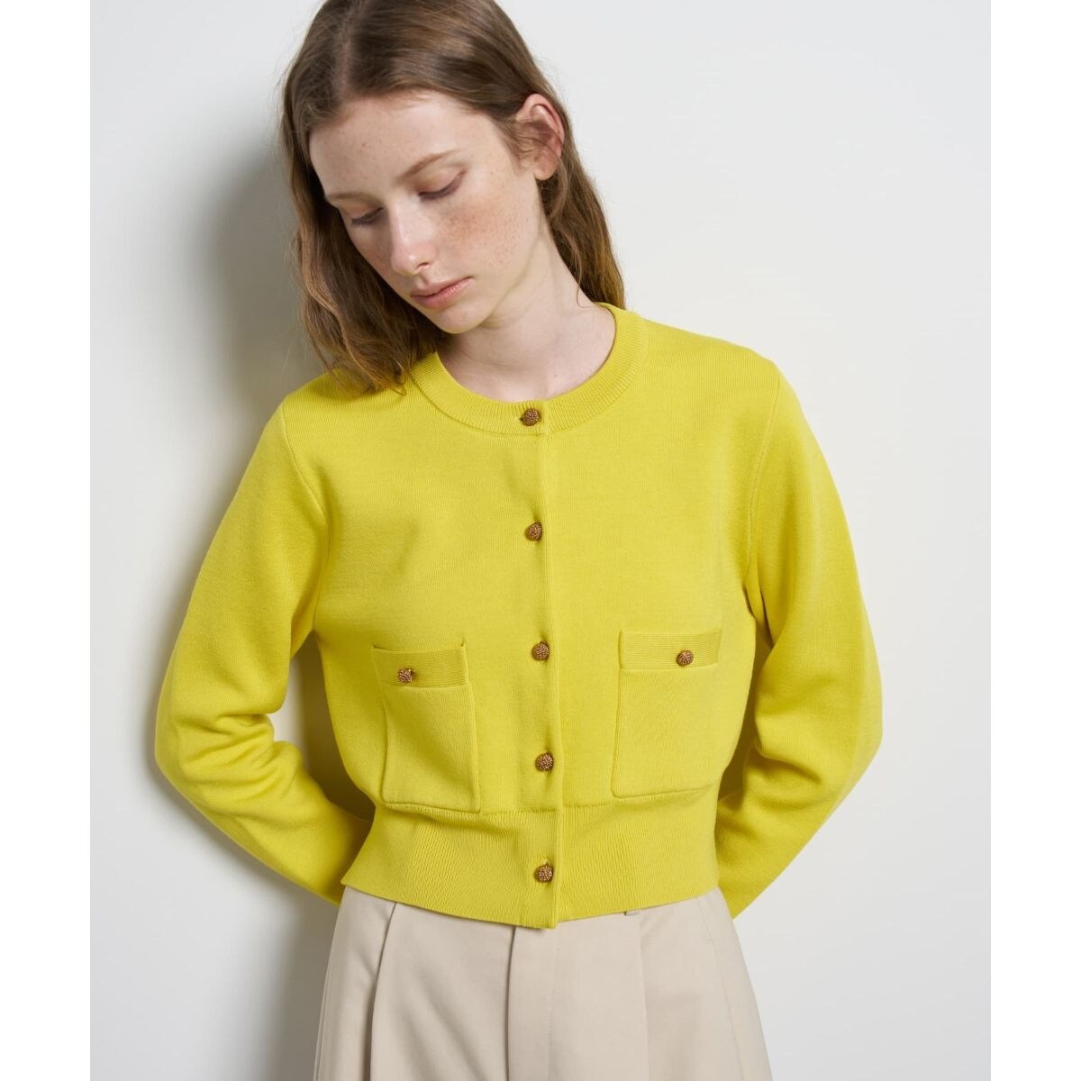 フリルヘムニットベスト | ランバン オン ブルー(LANVIN en Bleu