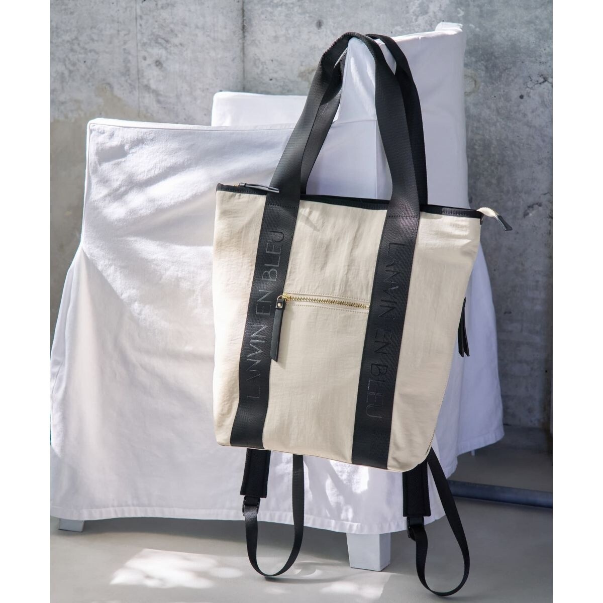 ロゴテープ2wayリュック | ランバン オン ブルー(LANVIN en Bleu