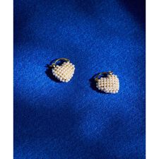 ミニパールハートピアス