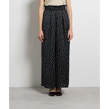 Marina dotプリントワイドパンツ