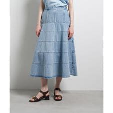 Lee×LANVIN en Bleuデニムフレアスカート