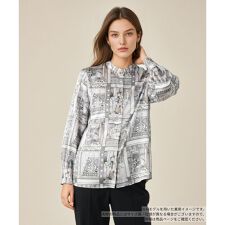 プリントバンドカラーブラウス【RATTI】