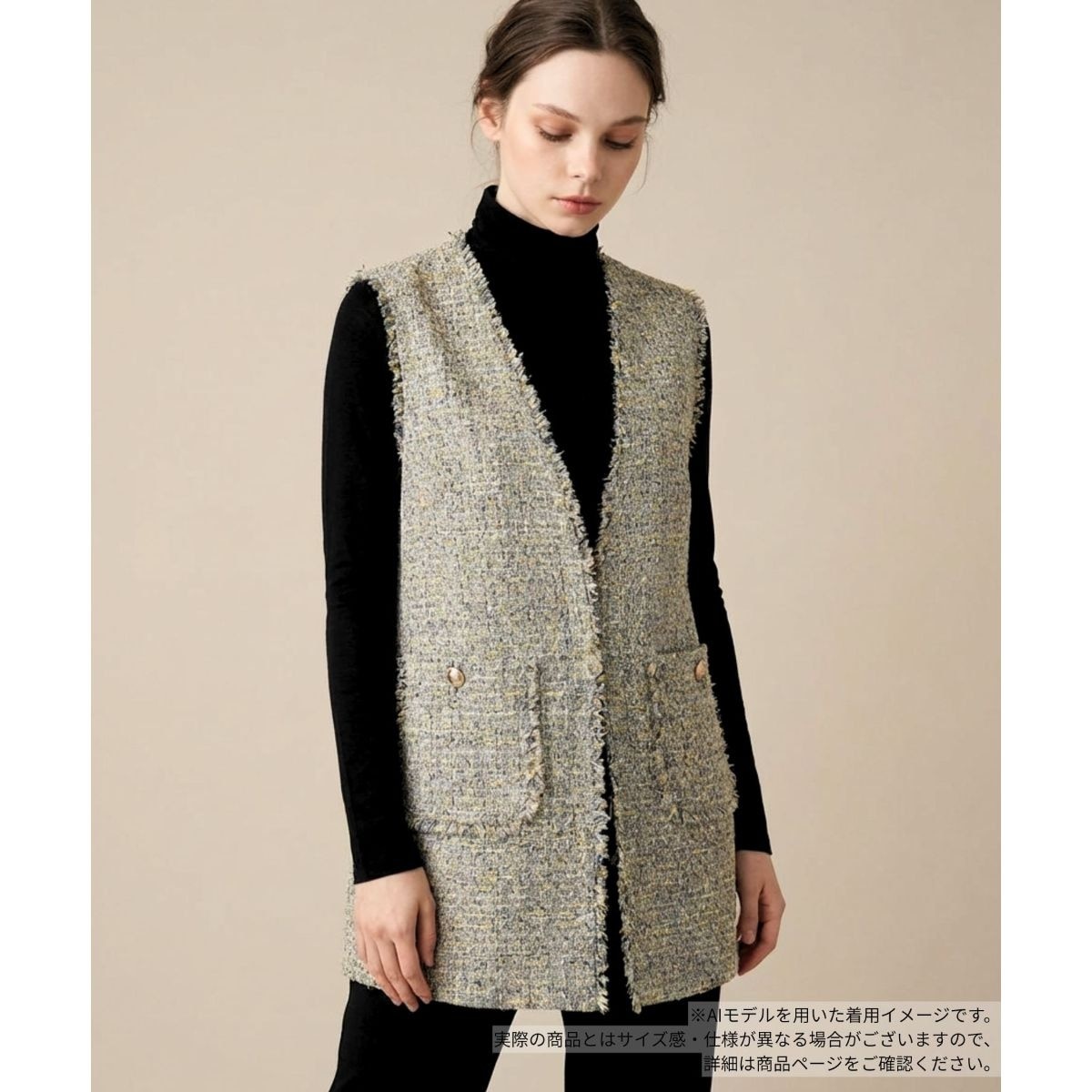 【極美品】Leilian WHITELABEL 24AW ボアベスト アイボリー ボアベスト【Leilian WHITE LABEL】 | レリアン(Leilian) | マルイ