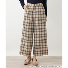 チェックワイドパンツ【Leilian WHITE LABEL】