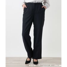 レリアン(Leilian)のストライプストレートパンツ