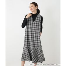 チェックジャンパースカート【Leilian WHITE LABEL】