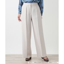 センタープレスワイドパンツ