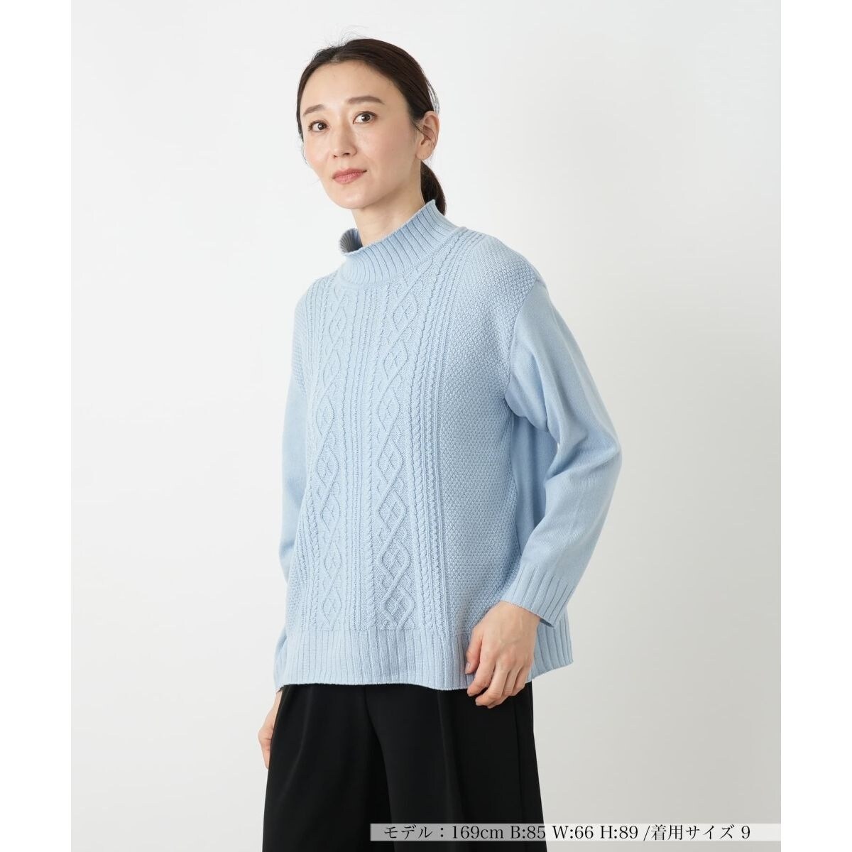 フラワーモチーフニット【CORSINI & PROTI】 | レリアン(Leilian