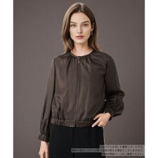 ノーカラージップブルゾン【BOURGE】