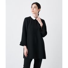 ラウンドカラーチュニックブラウス