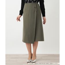 ラップ風ミディスカート