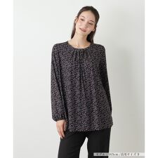 プリントチュニックブラウス【ROCHAS Premiere】