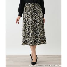 プリントフレアスカート【Leilian WHITE LABEL】