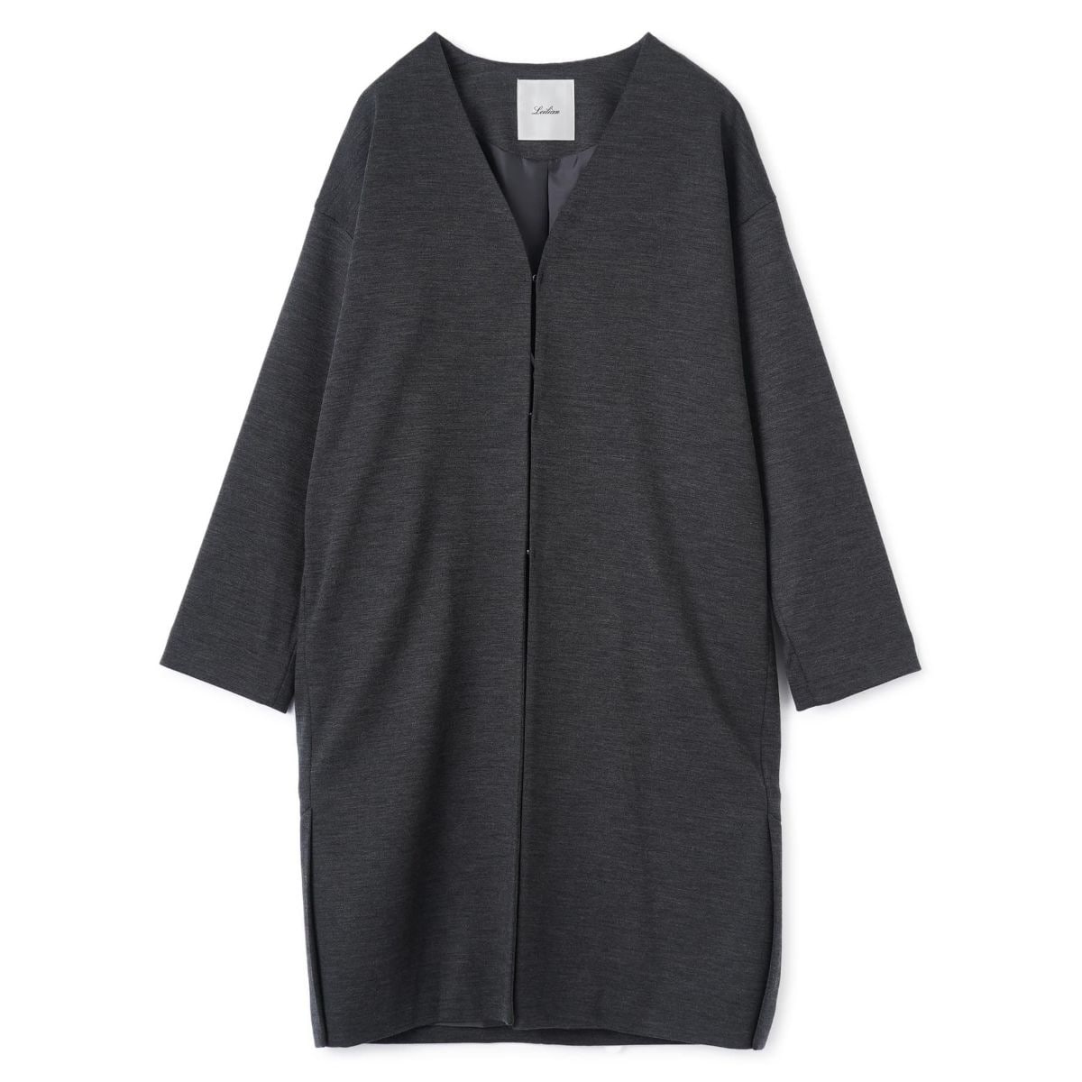 フェイクファーフーデッドショートコート【Leilian WHITE LABEL