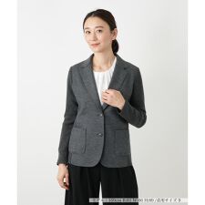 異素材切替ジャケット【Leilian WHITE LABEL】