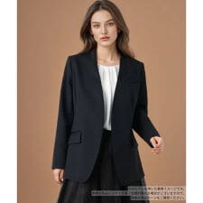 Vネックノーカラージャケット