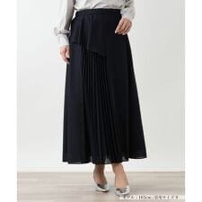 ラッフルプリーツ切替スカート