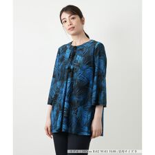 プリントフレアブラウス【Leilian WHITE LABEL】