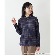 チェックブラウス【Leilian WHITE LABEL】