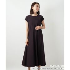 洗えるストレッチフレアワンピース