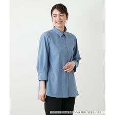 レリアン(Leilian)の七分袖ブラウス【Leilian WHITE LABEL】