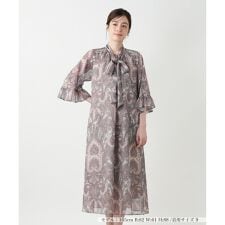 ペイズリー柄フレアワンピース