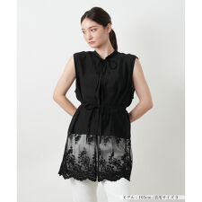 レース切替ロングベスト