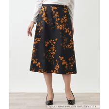 花柄プリントスカート【Leilian WHITE LABEL】